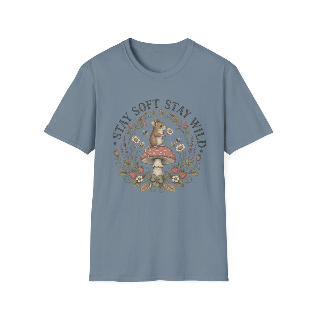 Stay Soft Mushroom Mouse Tee
