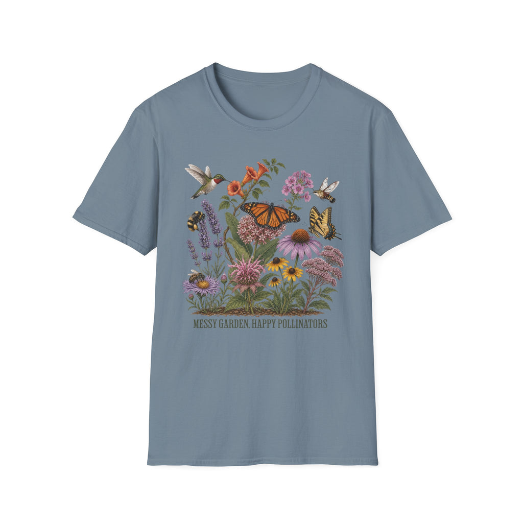 Messy Garden, Happy Pollinators 5 Tee