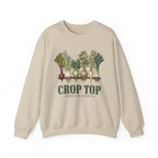 Crop Top Looking Leafy Crewneck Sweatshirt