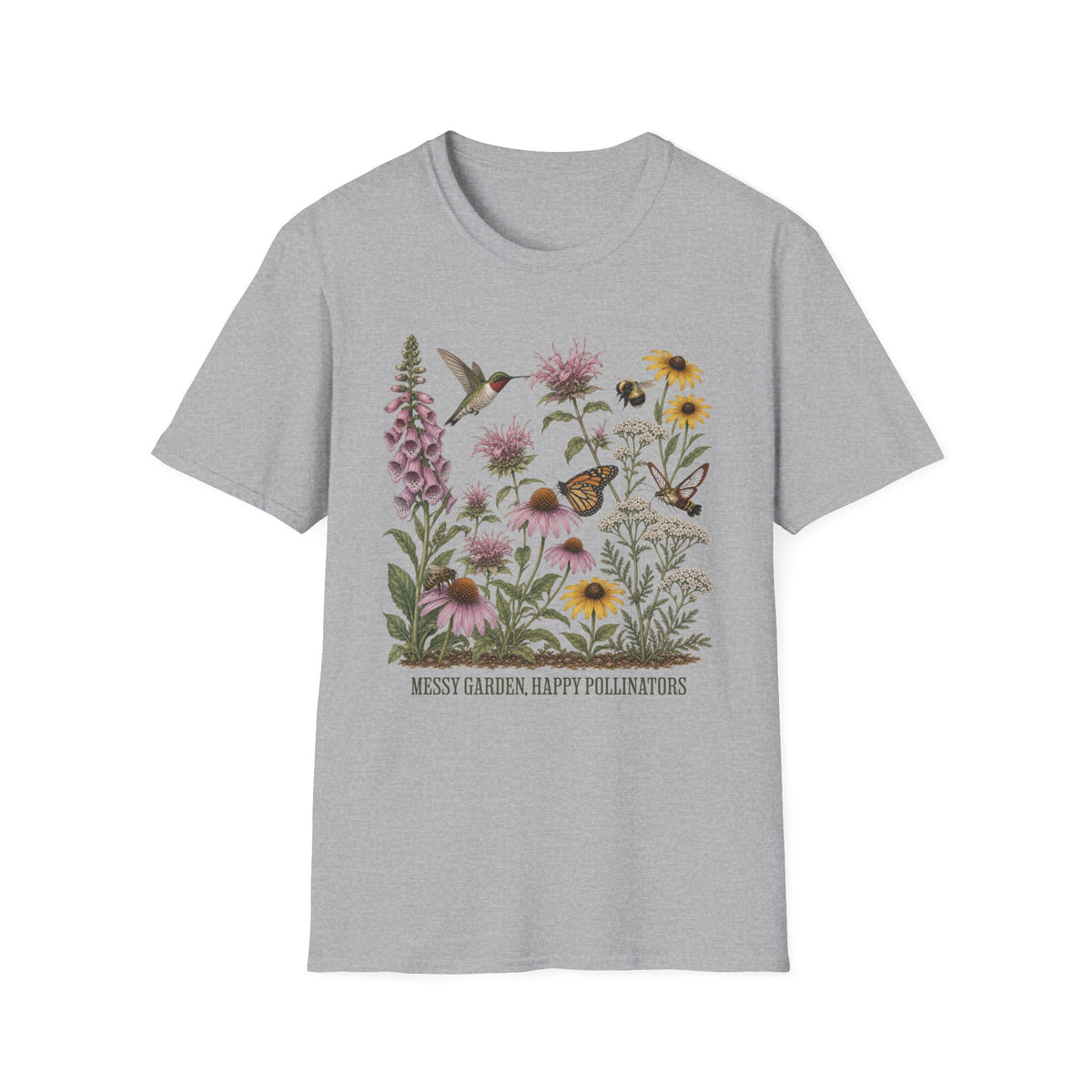 Messy Garden, Happy Pollinators 2 Tee