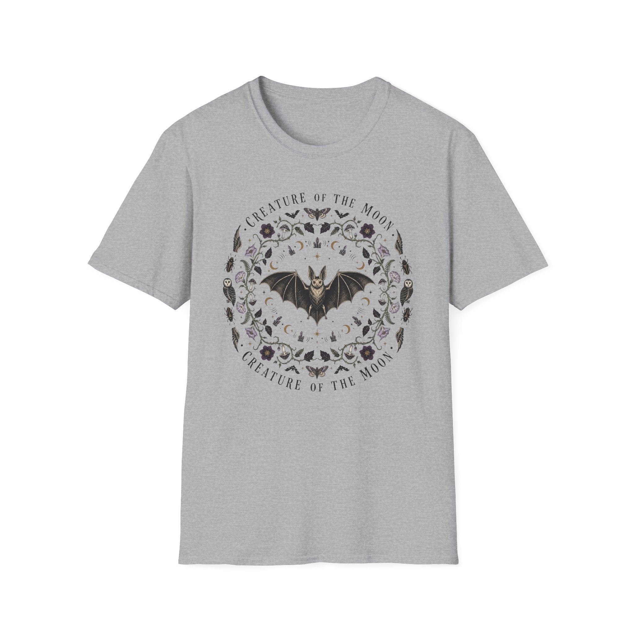 Creature Of The Moon Bat Mandala Tee