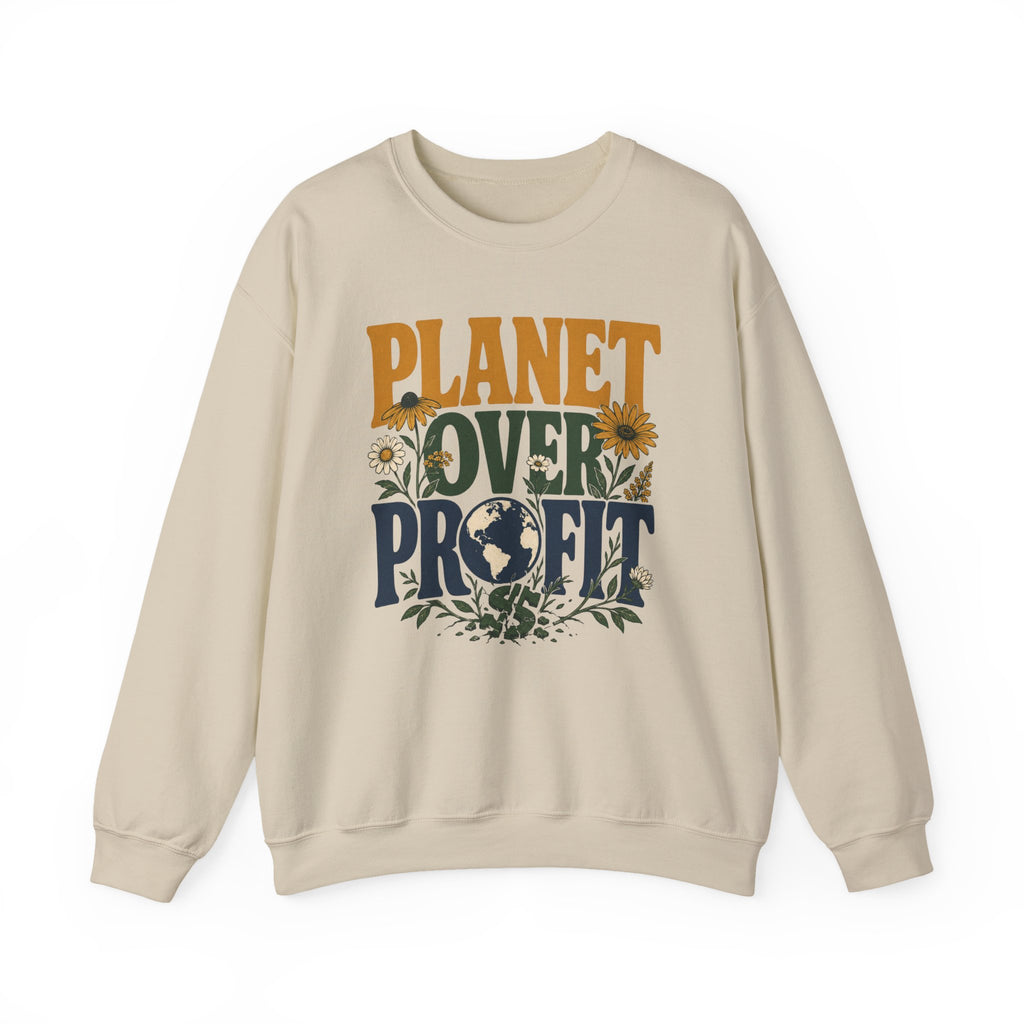 Planet Over Profit dollar sign Crewneck Sweatshirt