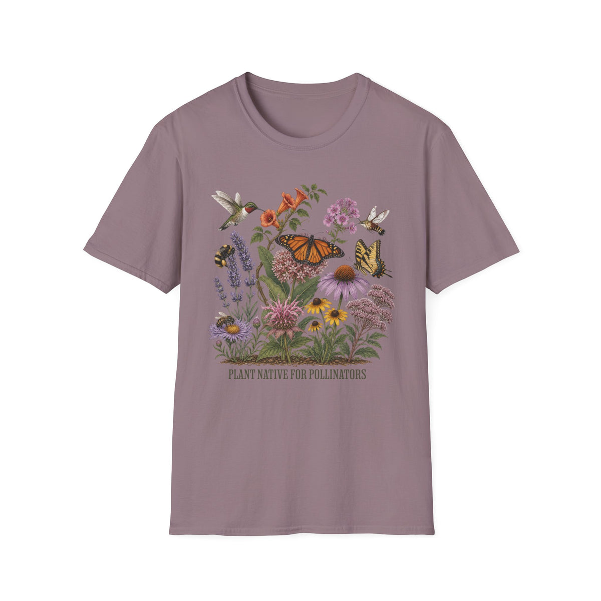 Plant Native For Pollinators 5 Tee