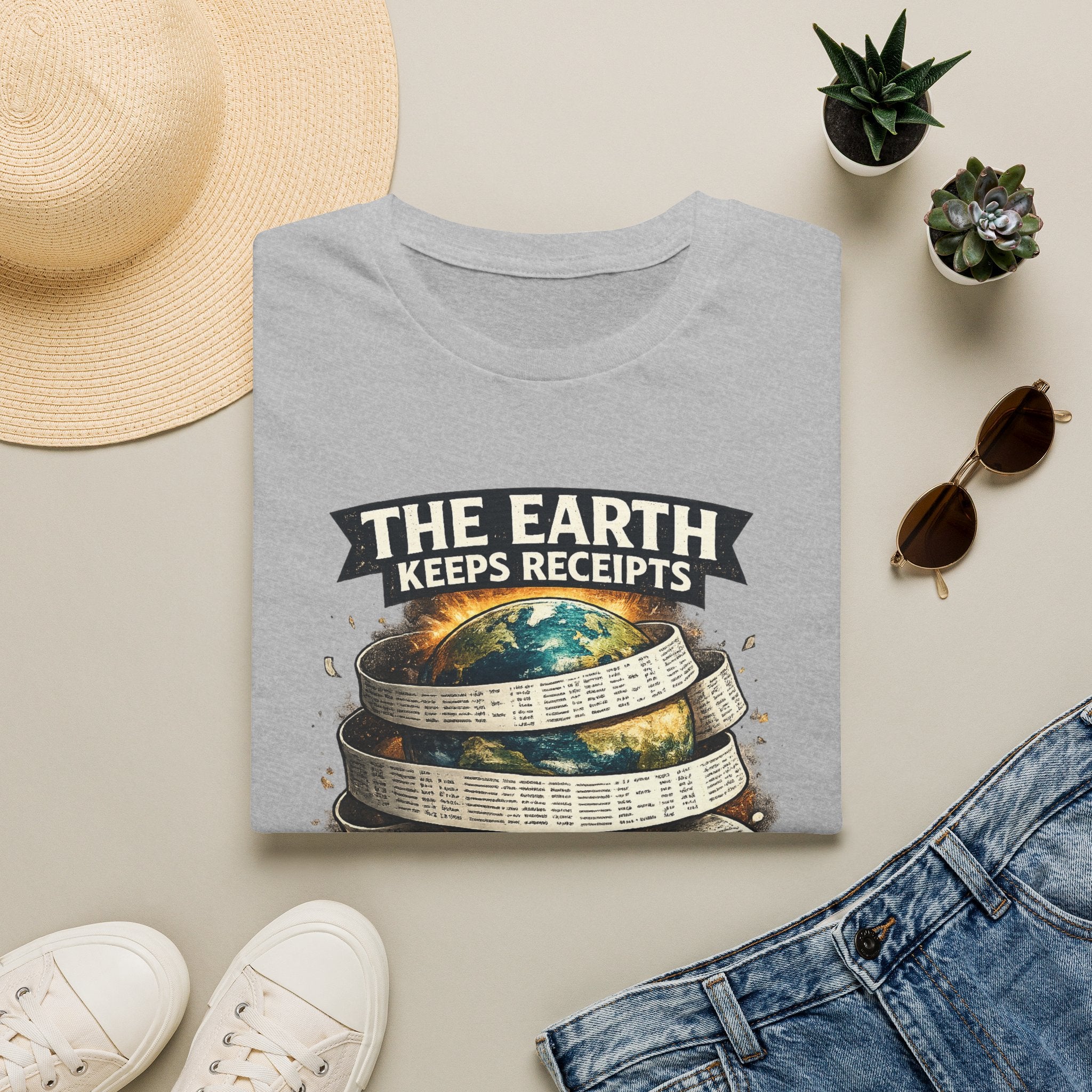 Earth Keeps Receipts Tee