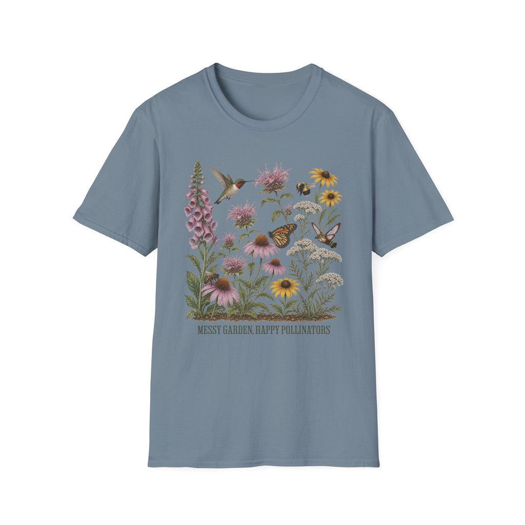 Messy Garden, Happy Pollinators 2 Tee