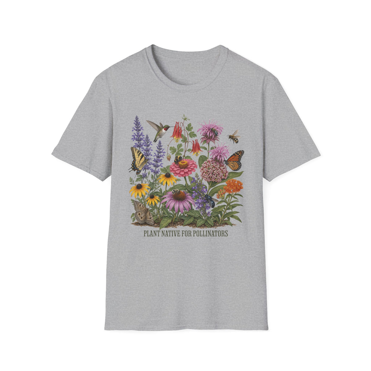 Plant Native For Pollinators 3 Tee