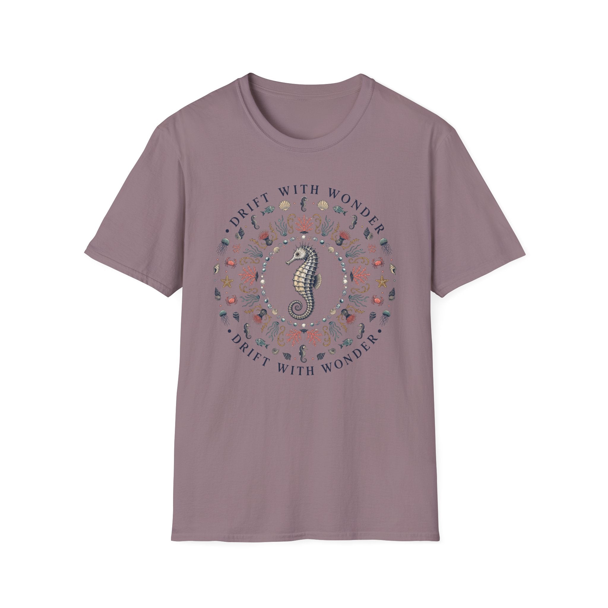 Sea Horse Drift With Wonder Mandala Tee