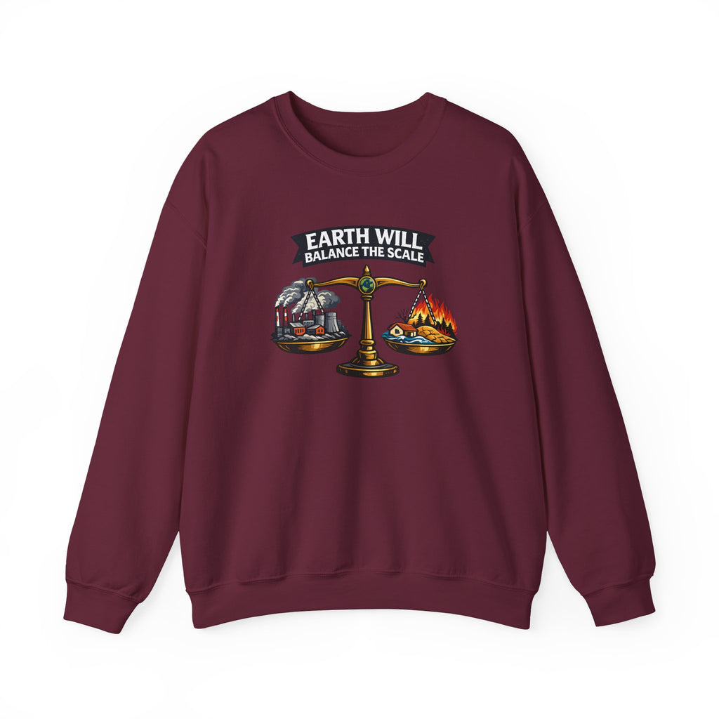 Earth Will Balance The Scale Crewneck Sweatshirt