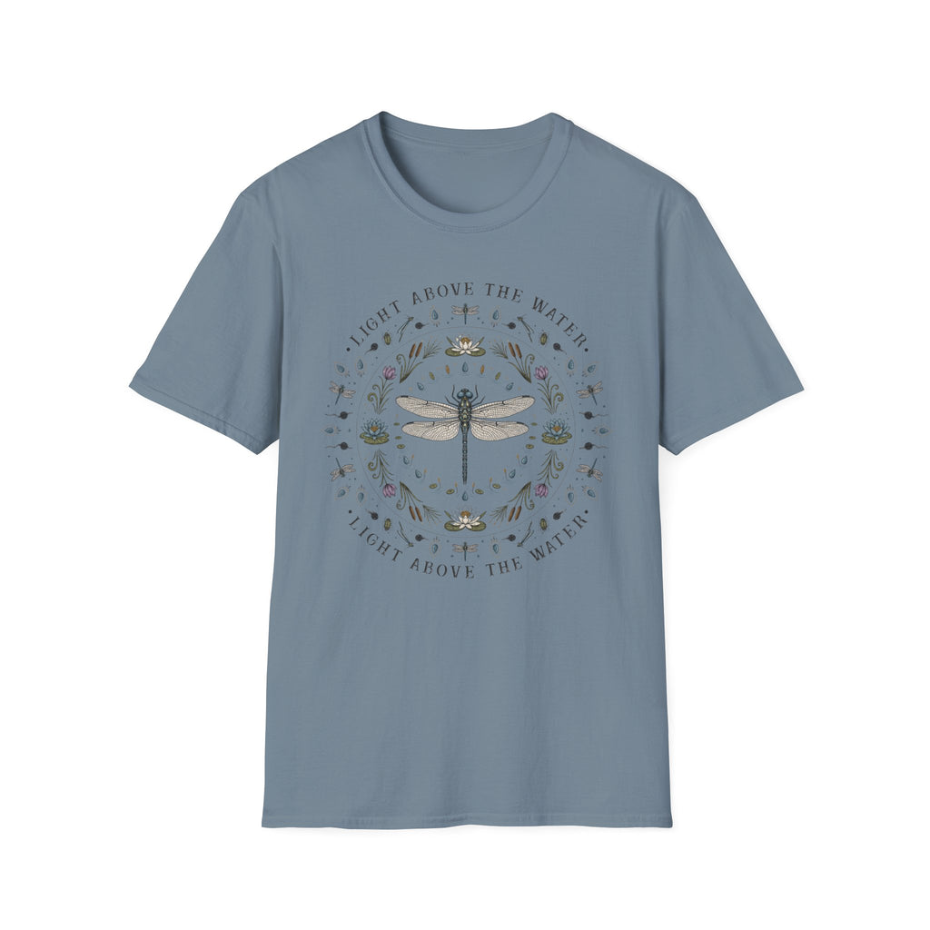 Dragonfly Light Above Mandala Tee