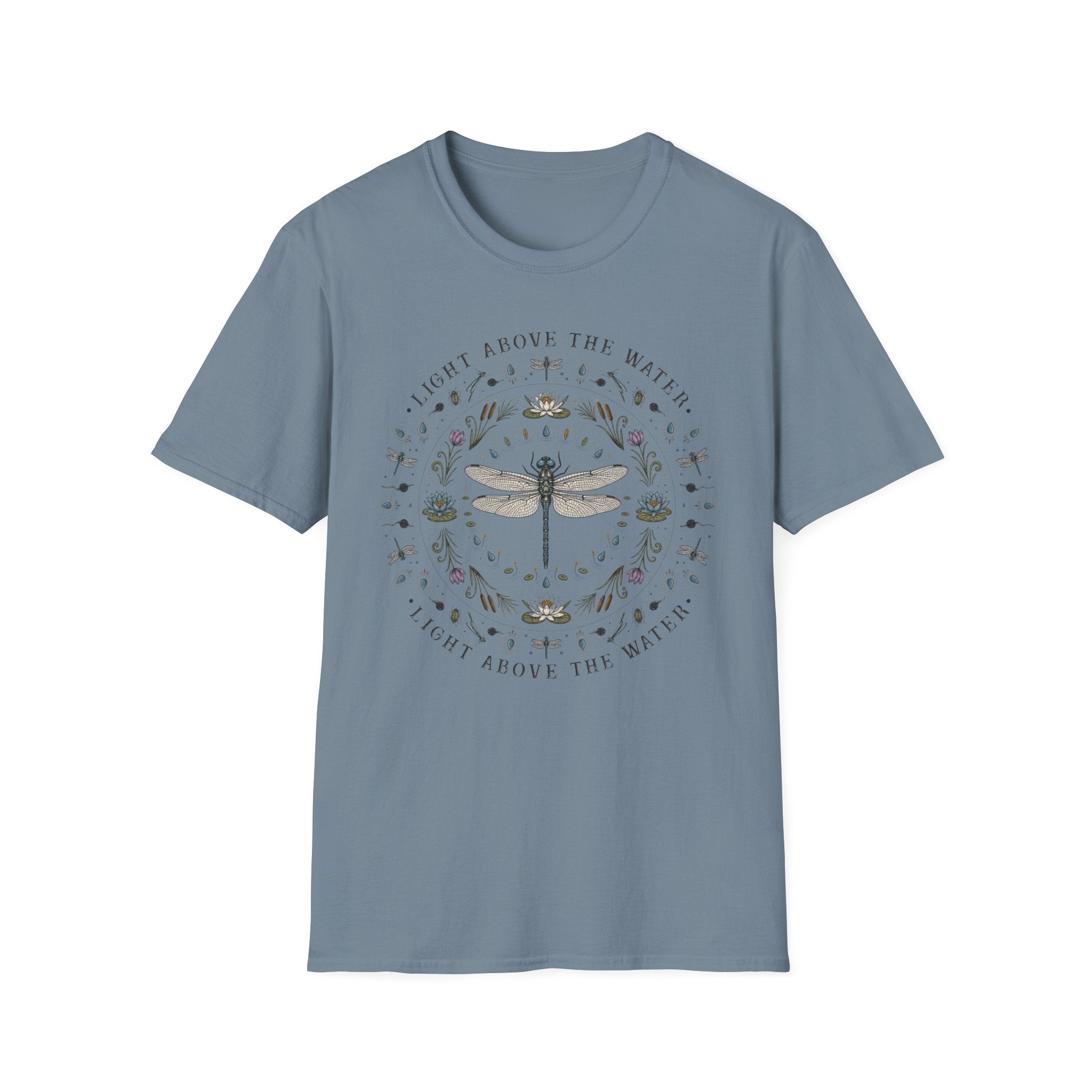 Dragonfly Light Above Mandala Tee
