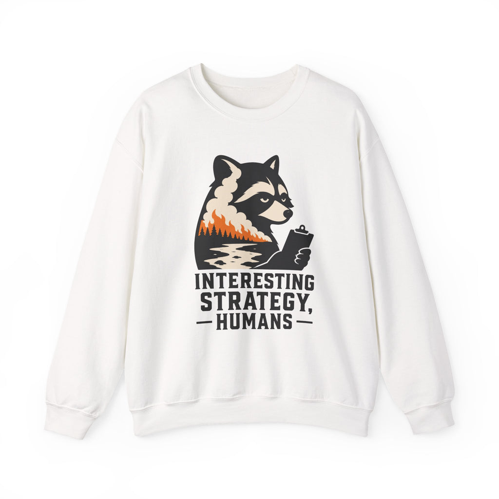 Interesting Strategy Humans Silhouette Crewneck Sweatshirt