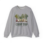 Crop Top Looking Leafy Crewneck Sweatshirt