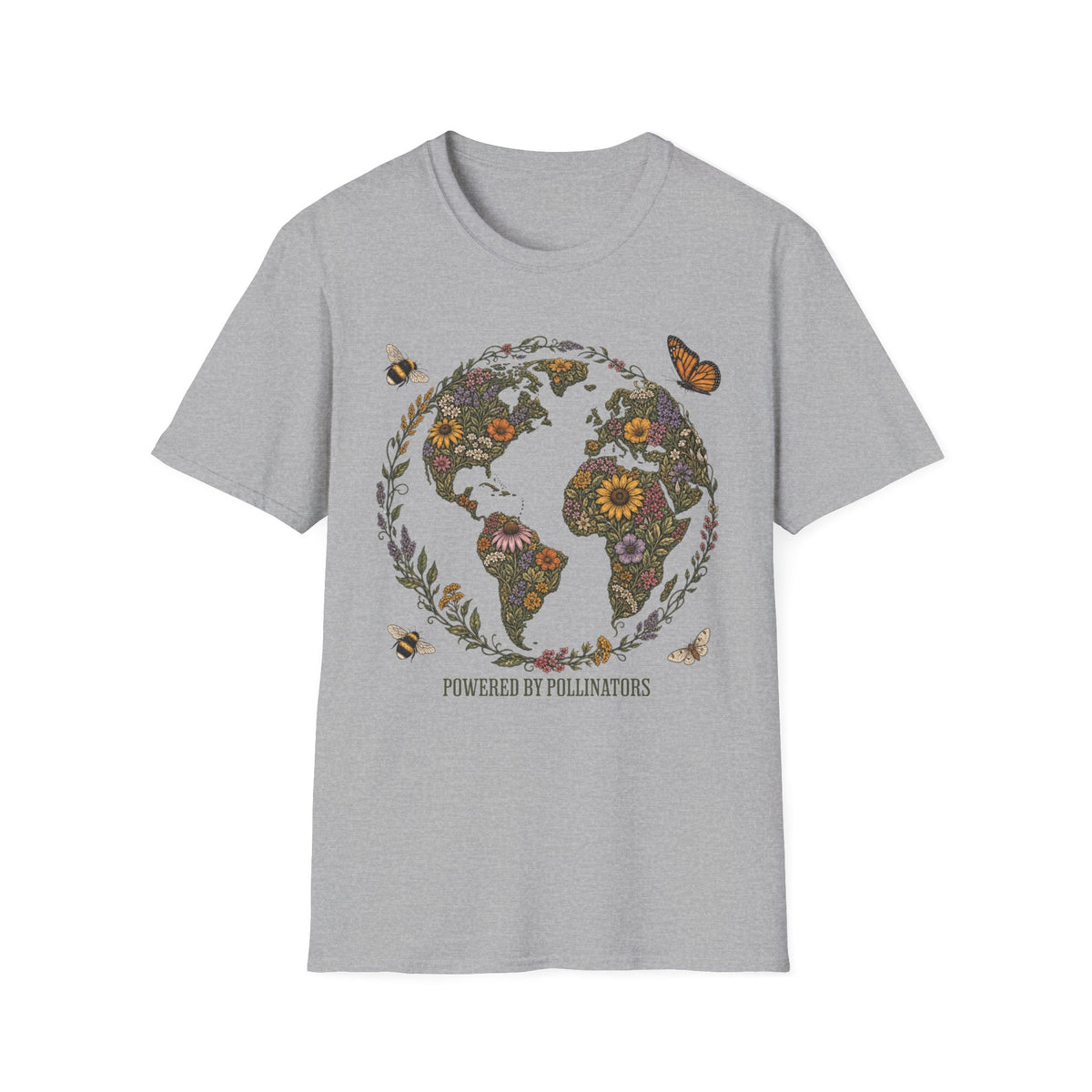 Powered By Pollinators 2 Tee