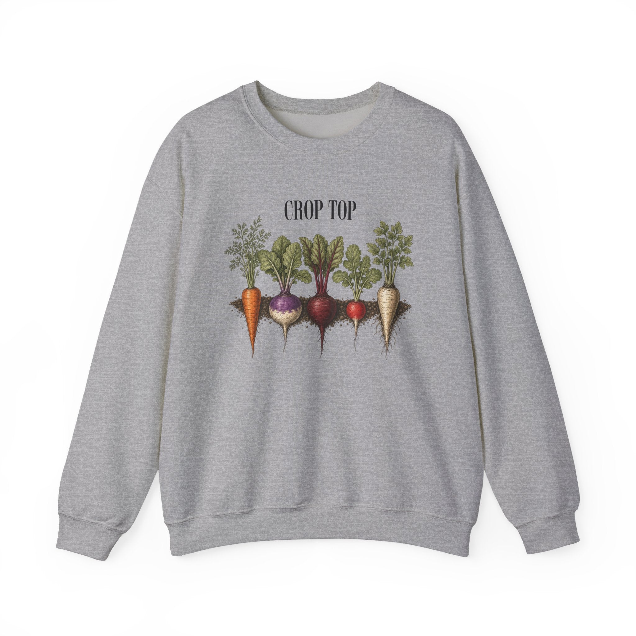 Crop Top Crewneck Sweatshirt