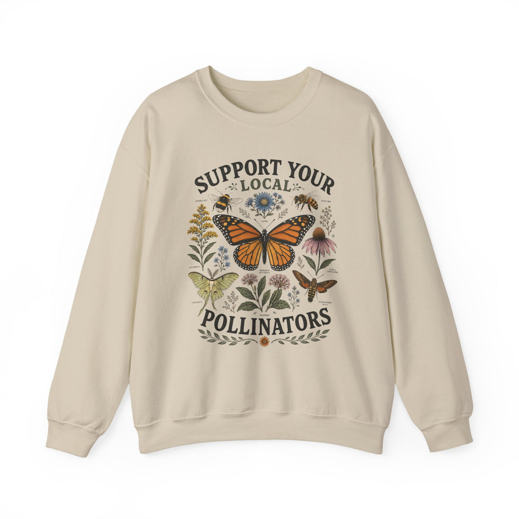 Support Your Local Pollinators Crewneck Sweatshirt