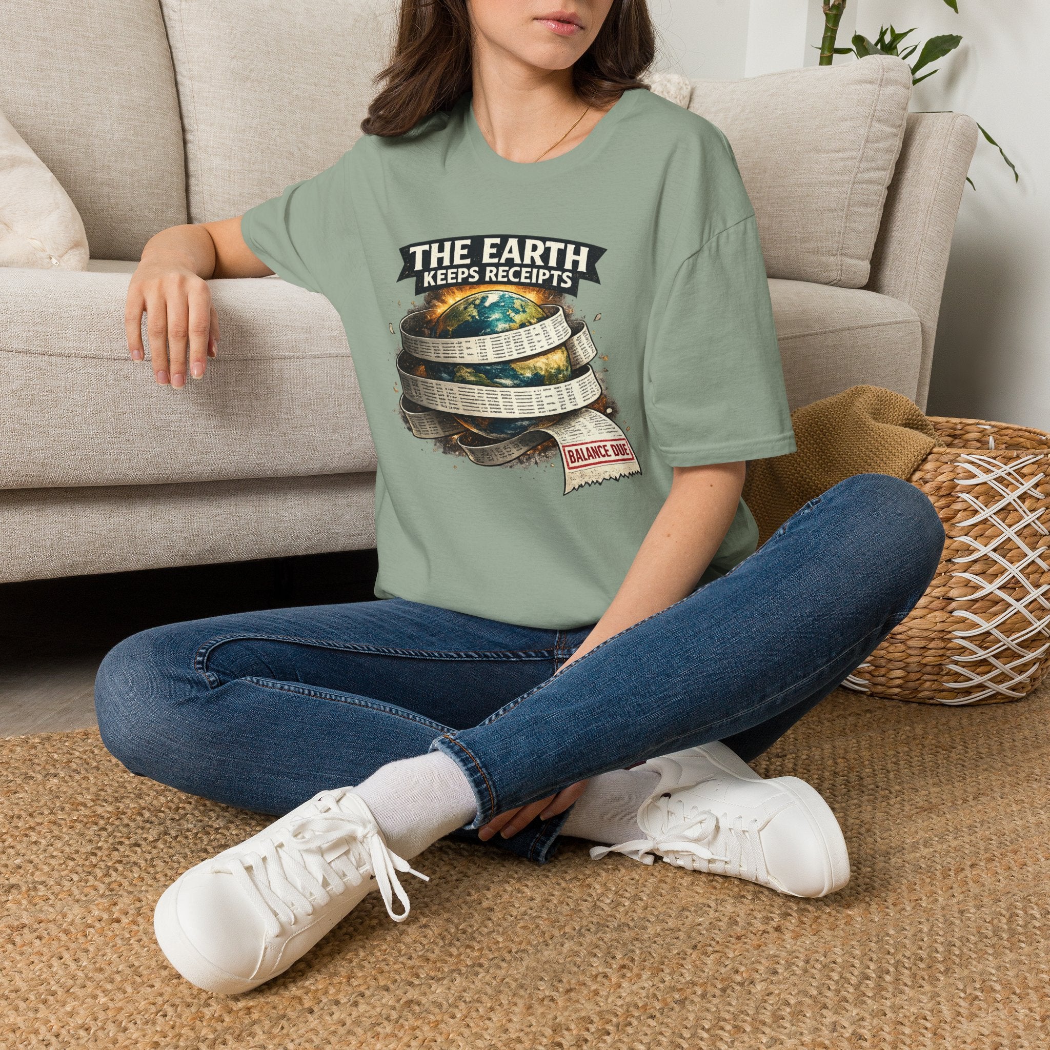 Earth Keeps Receipts Tee