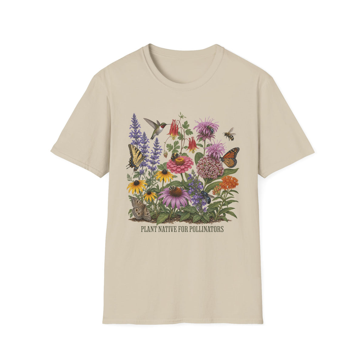 Plant Native For Pollinators 3 Tee