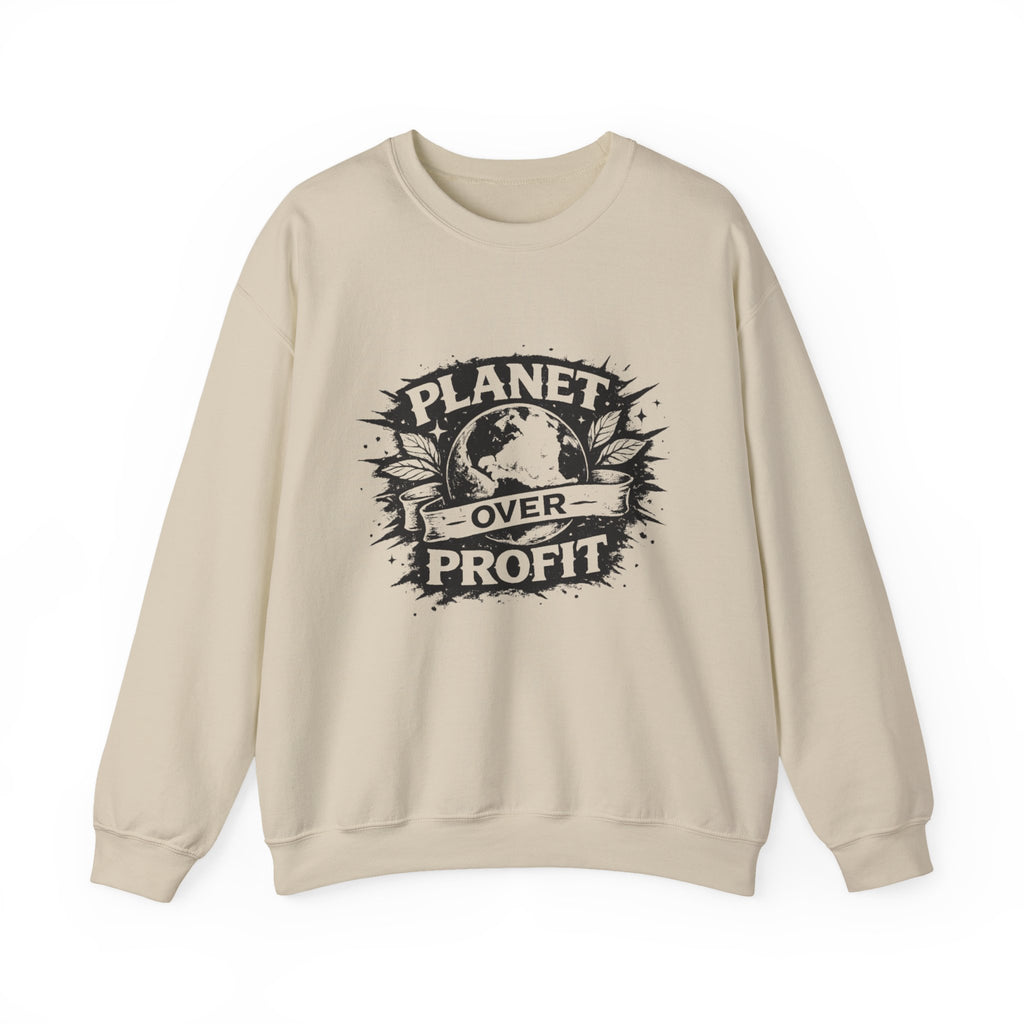 Planet Over Profit Splat Crewneck Sweatshirt