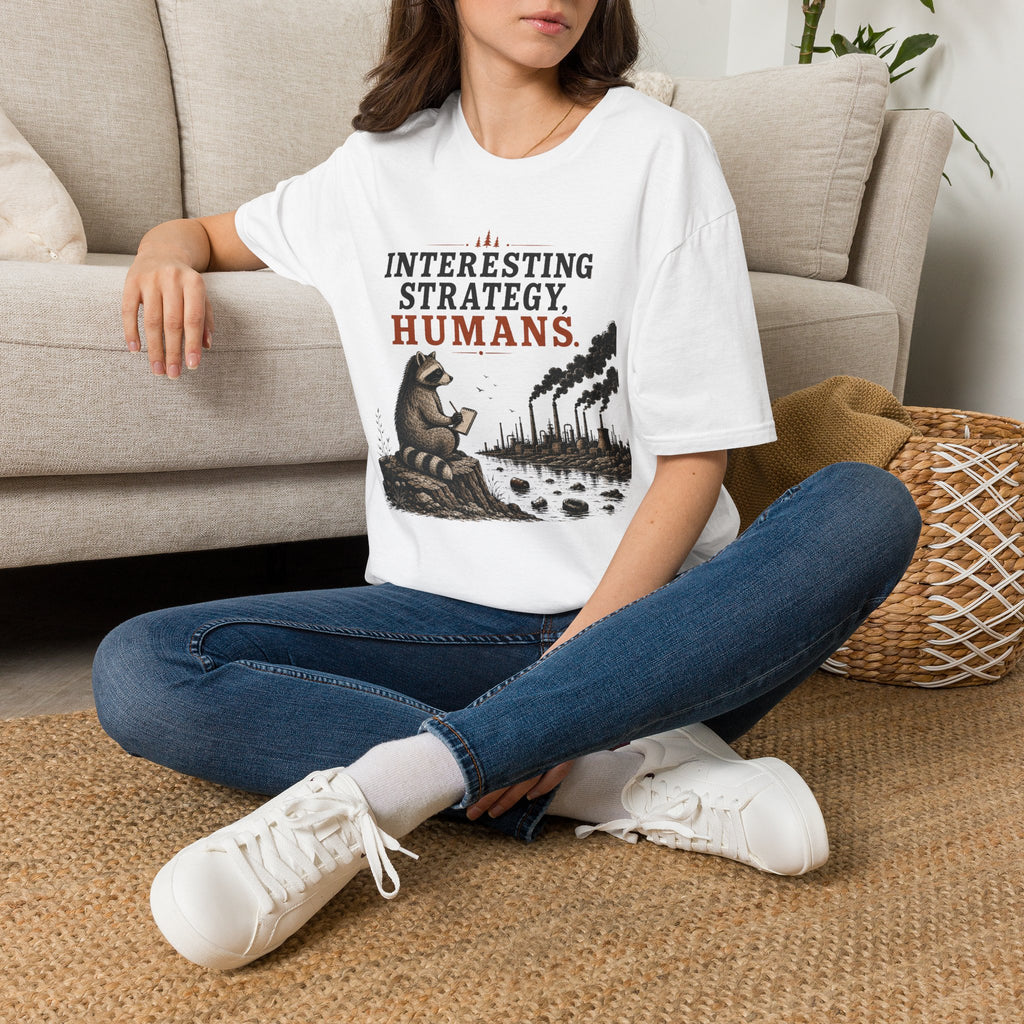 Interesting Strategy Humans River Tee
