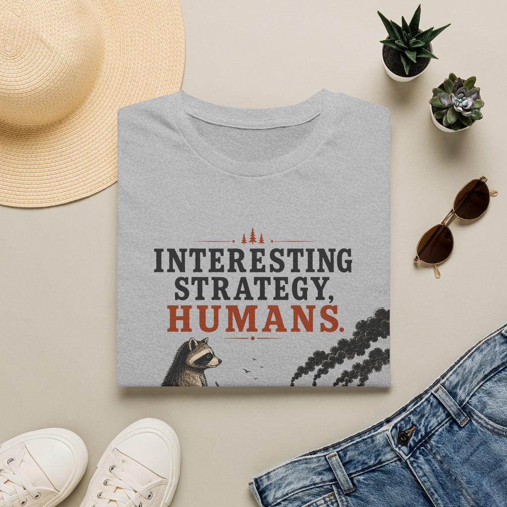 Interesting Strategy Humans River Tee