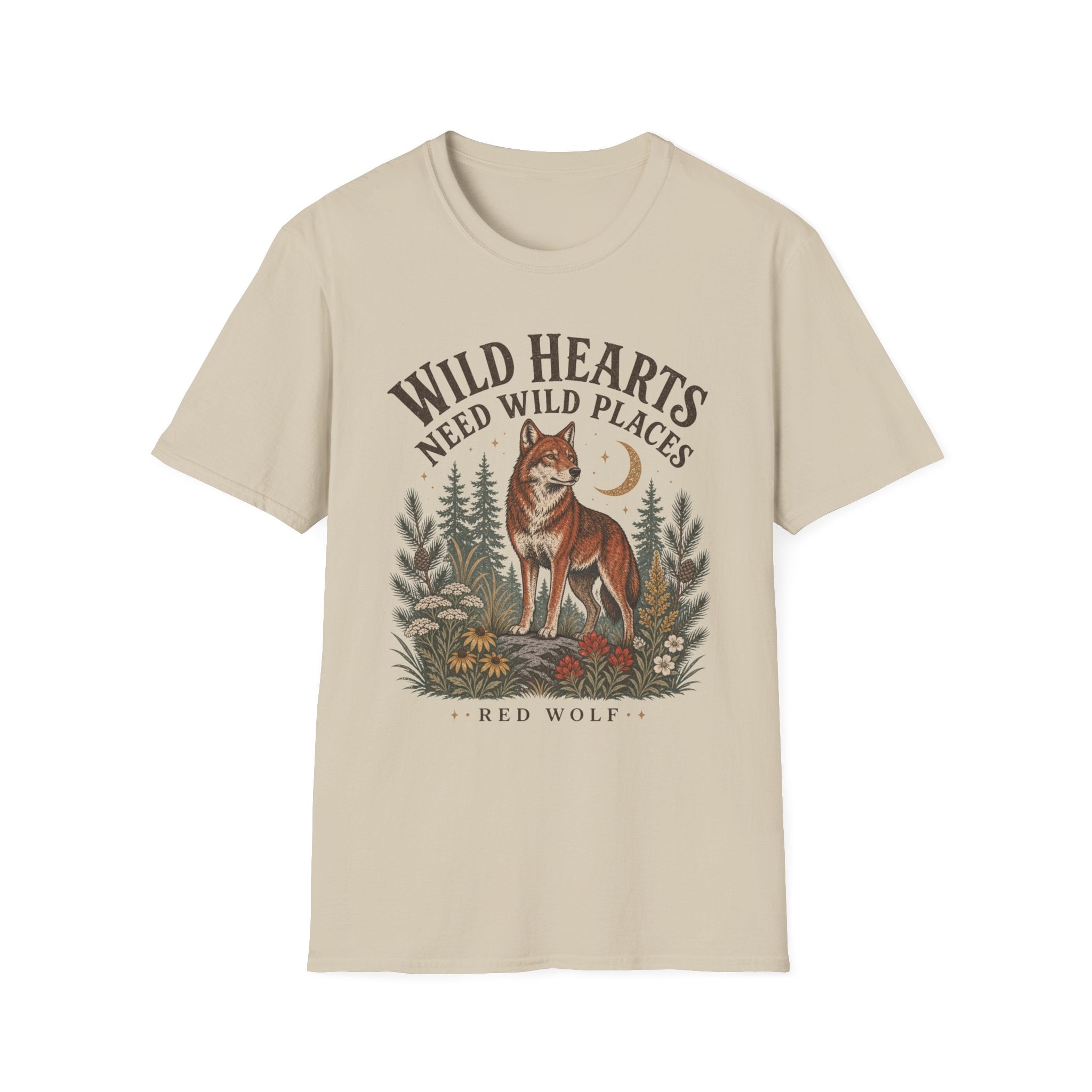 Red Wolf Wild Hearts Tee