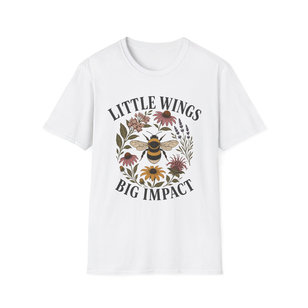 Little Wings Big Impact Flowers Tee