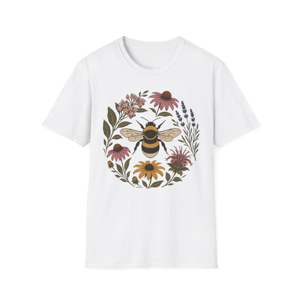Bee Flower Circle Tee