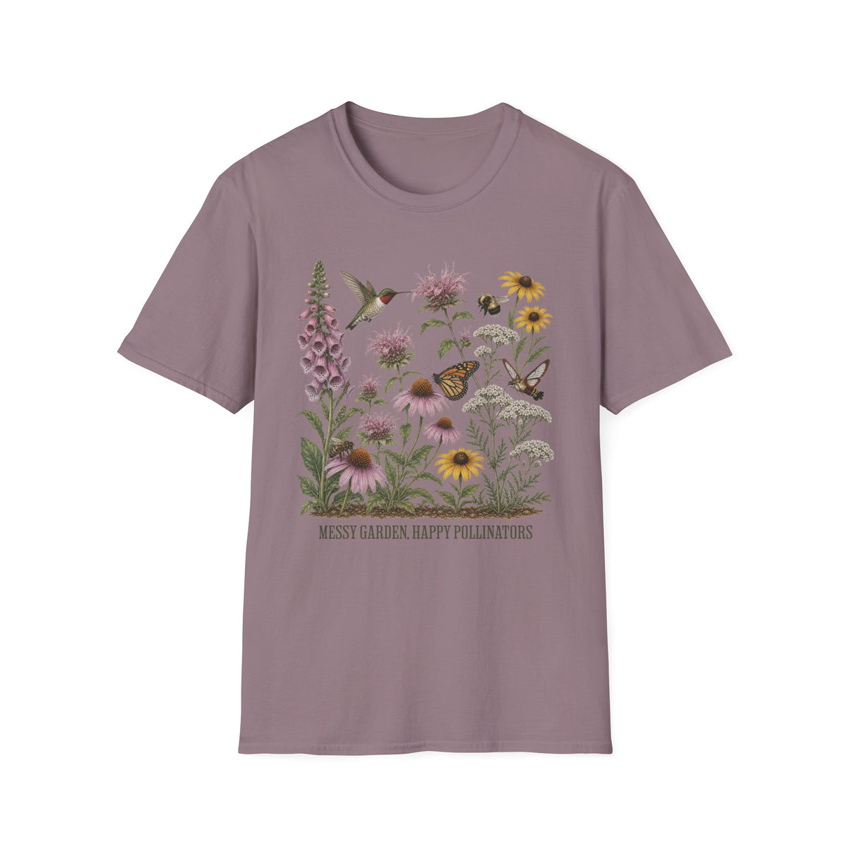 Messy Garden, Happy Pollinators 2 Tee