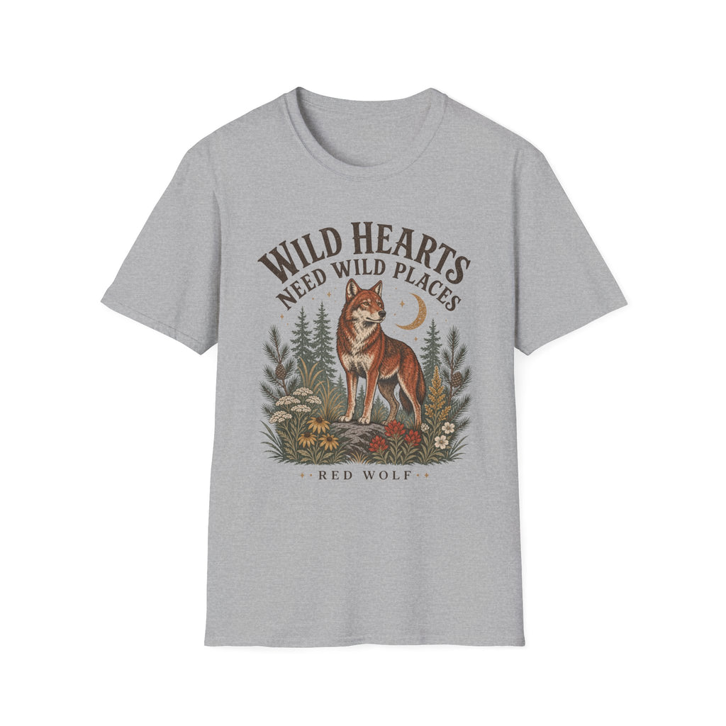 Red Wolf Wild Hearts Tee
