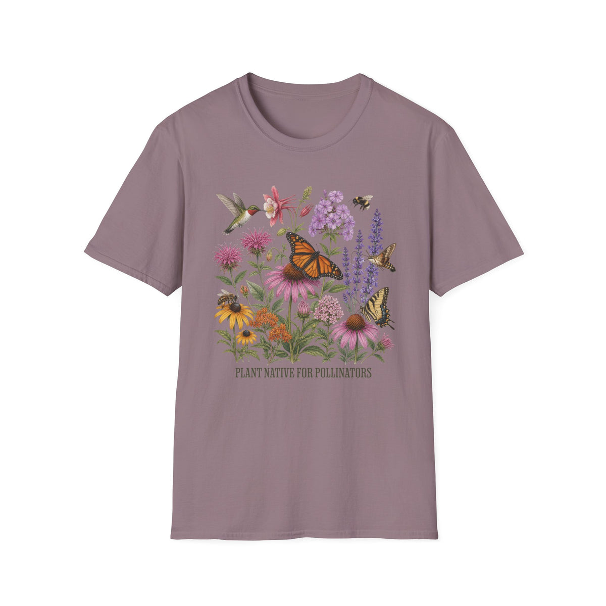 Plant Native For Pollinators 4 Tee