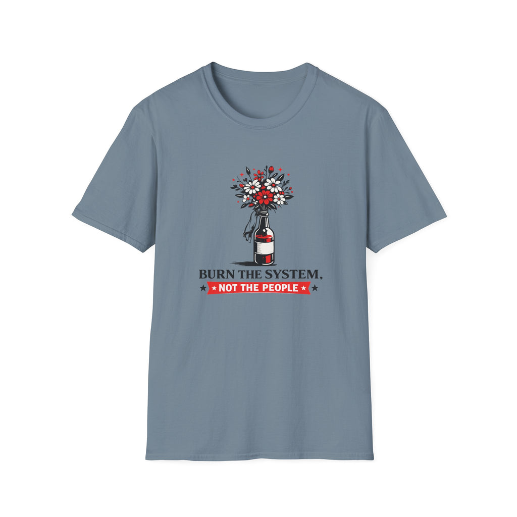 Burn the System Bottle Tee