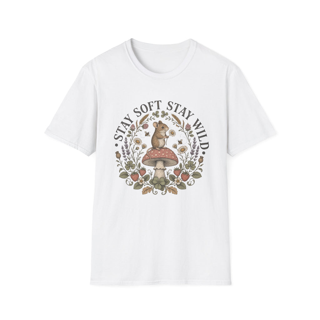 Stay Soft Mushroom Mouse Tee