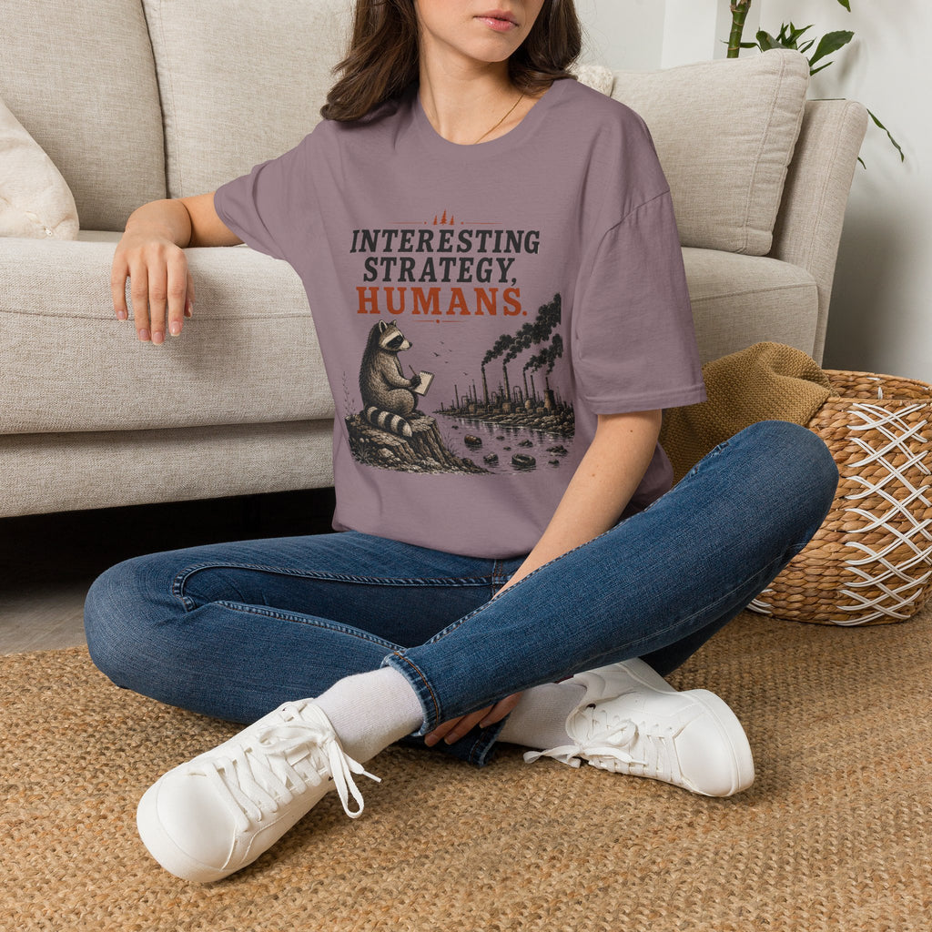 Interesting Strategy Humans River Tee