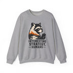 Interesting Strategy Humans Silhouette Crewneck Sweatshirt