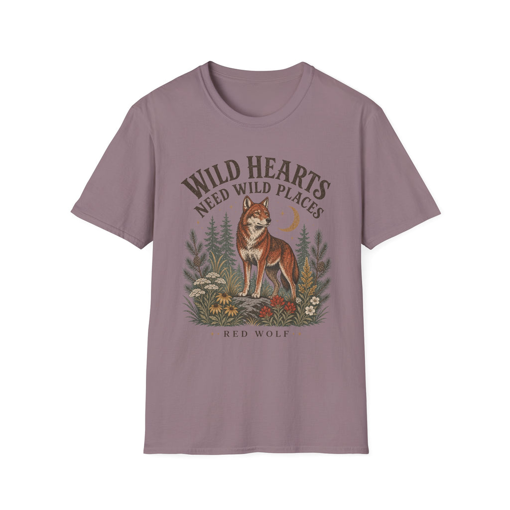 Red Wolf Wild Hearts Tee