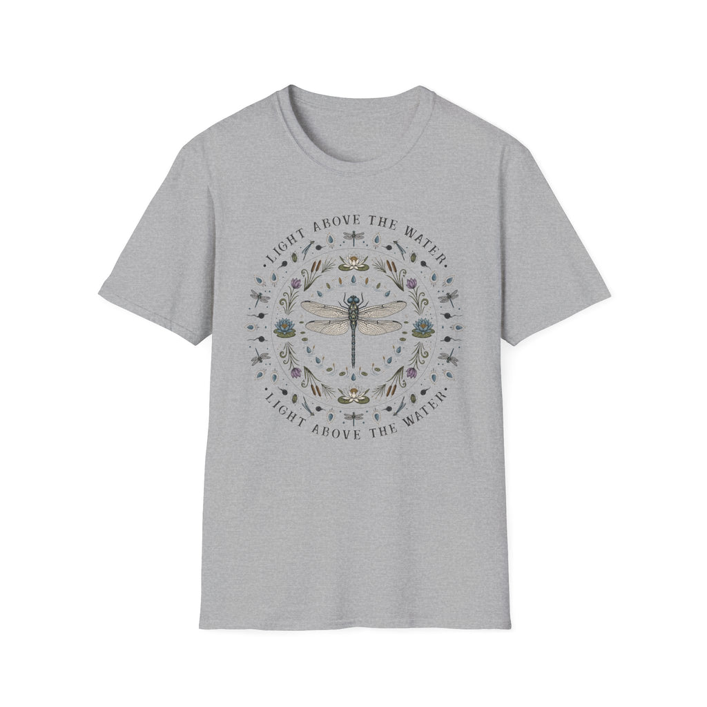 Dragonfly Light Above Mandala Tee
