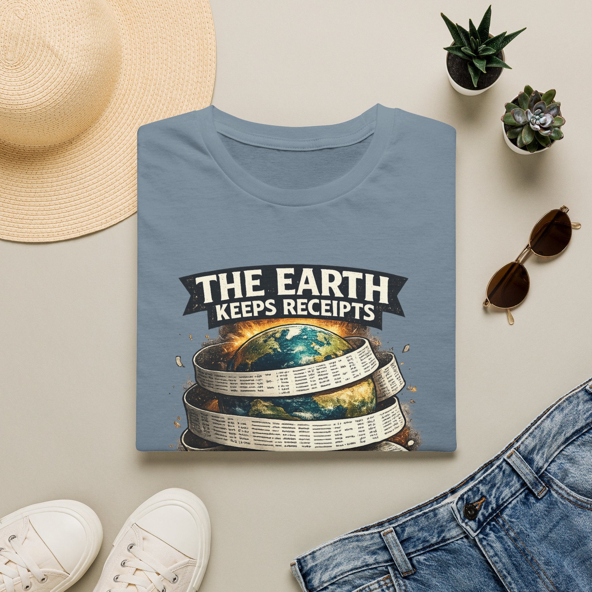 Earth Keeps Receipts Tee