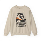 Interesting Strategy Humans Silhouette Crewneck Sweatshirt