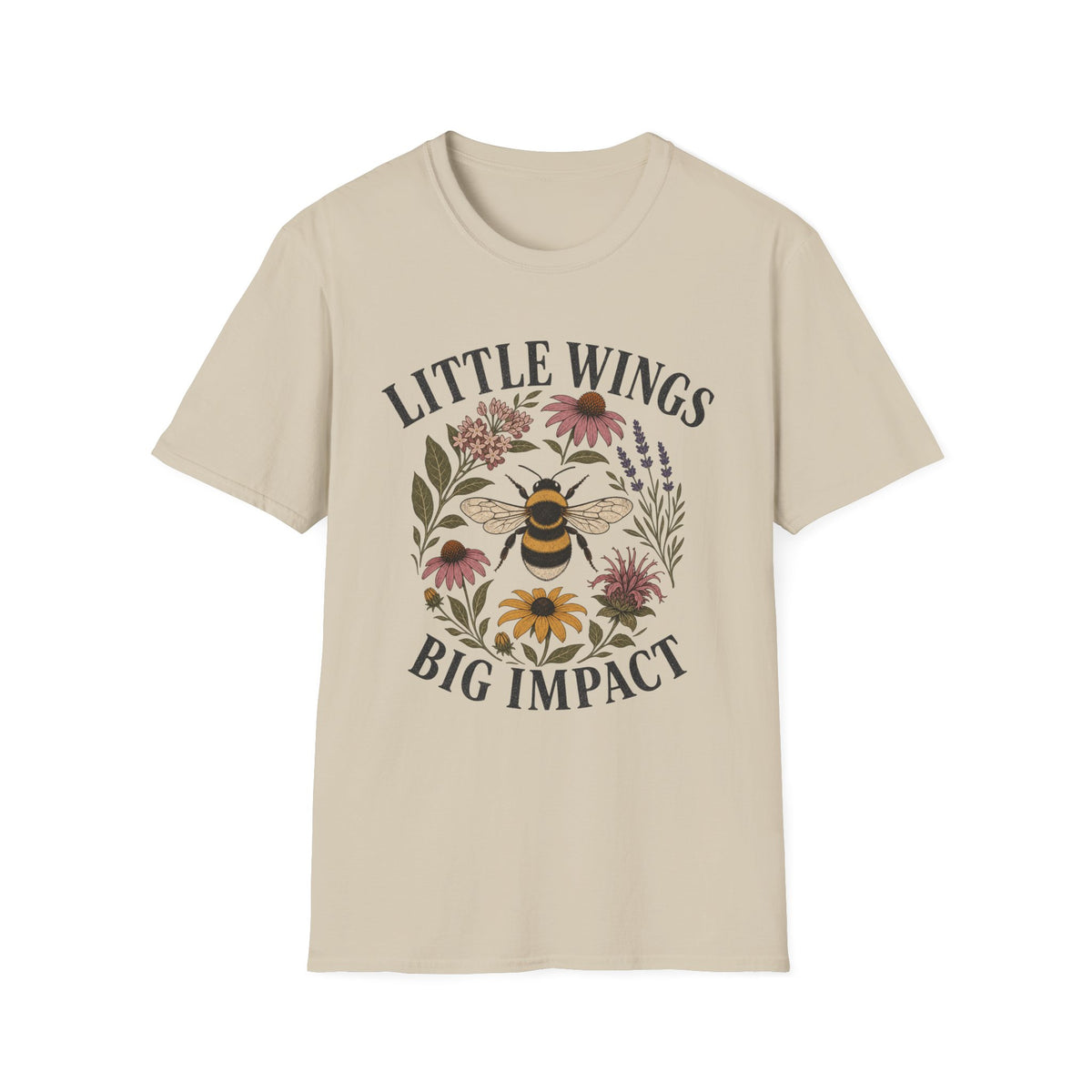 Little Wings Big Impact Flowers Tee