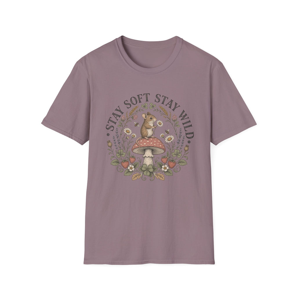 Stay Soft Mushroom Mouse Tee