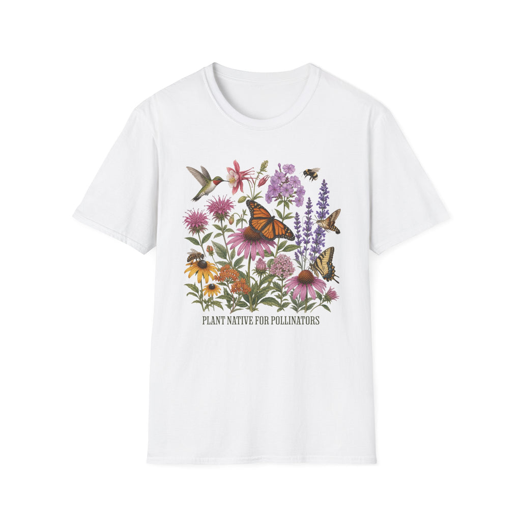 Plant Native For Pollinators 4 Tee