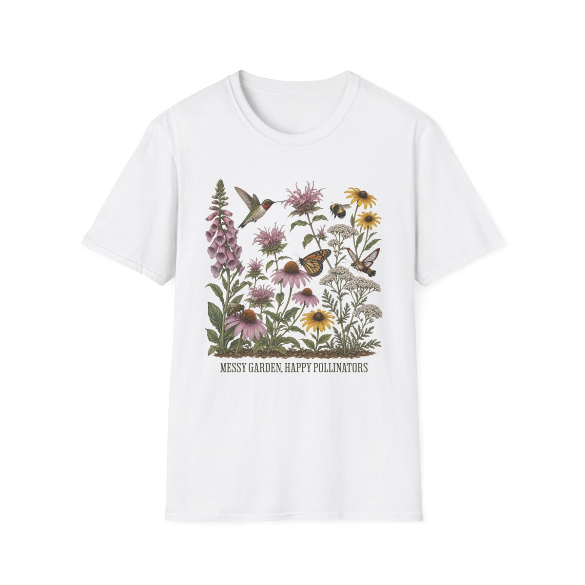 Messy Garden, Happy Pollinators 2 Tee