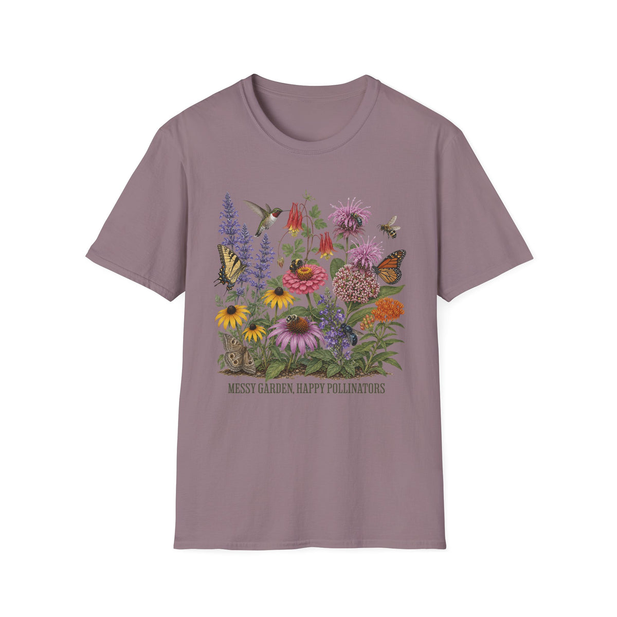 Messy Garden, Happy Pollinators 3 Tee