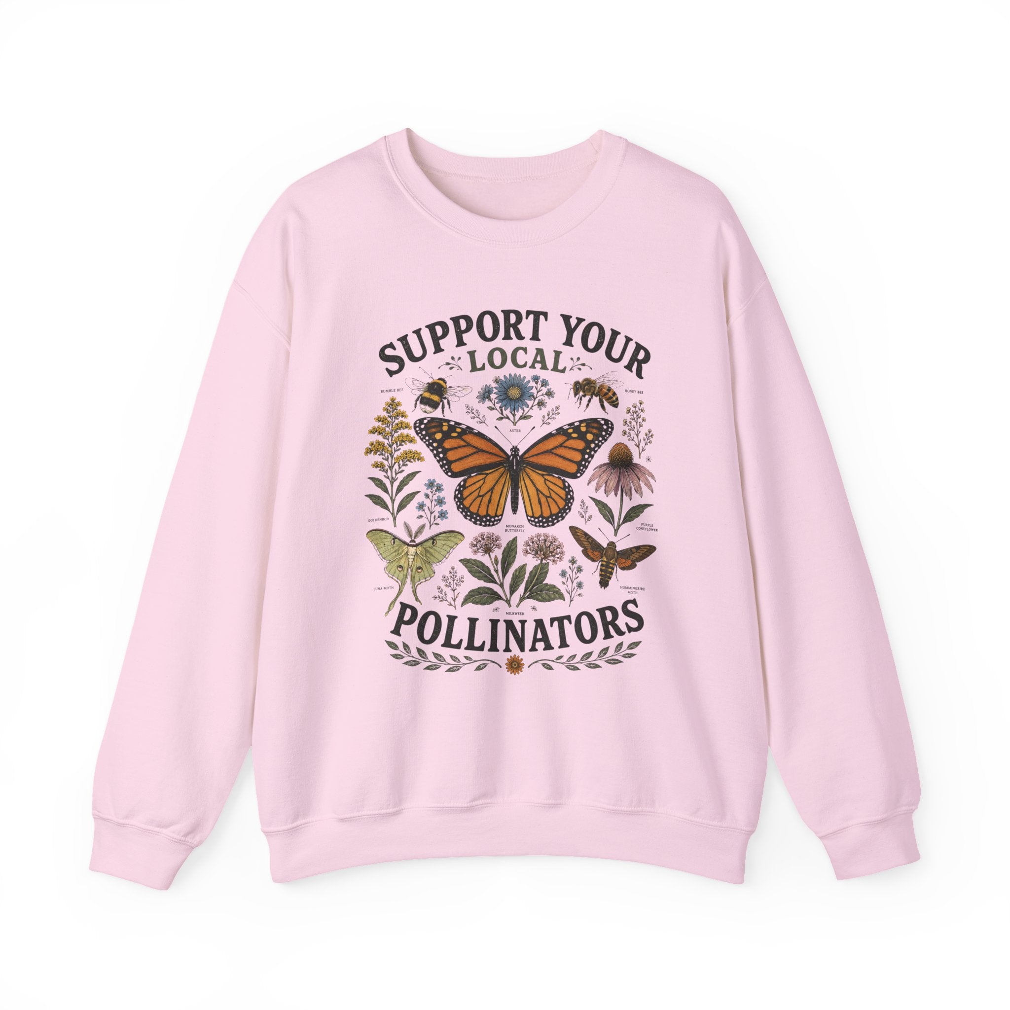 Support Your Local Pollinators Crewneck Sweatshirt
