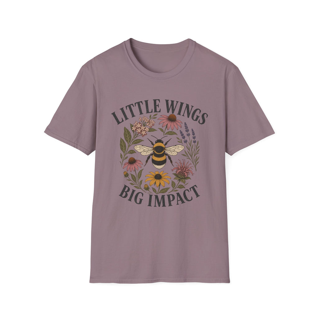 Little Wings Big Impact Flowers Tee