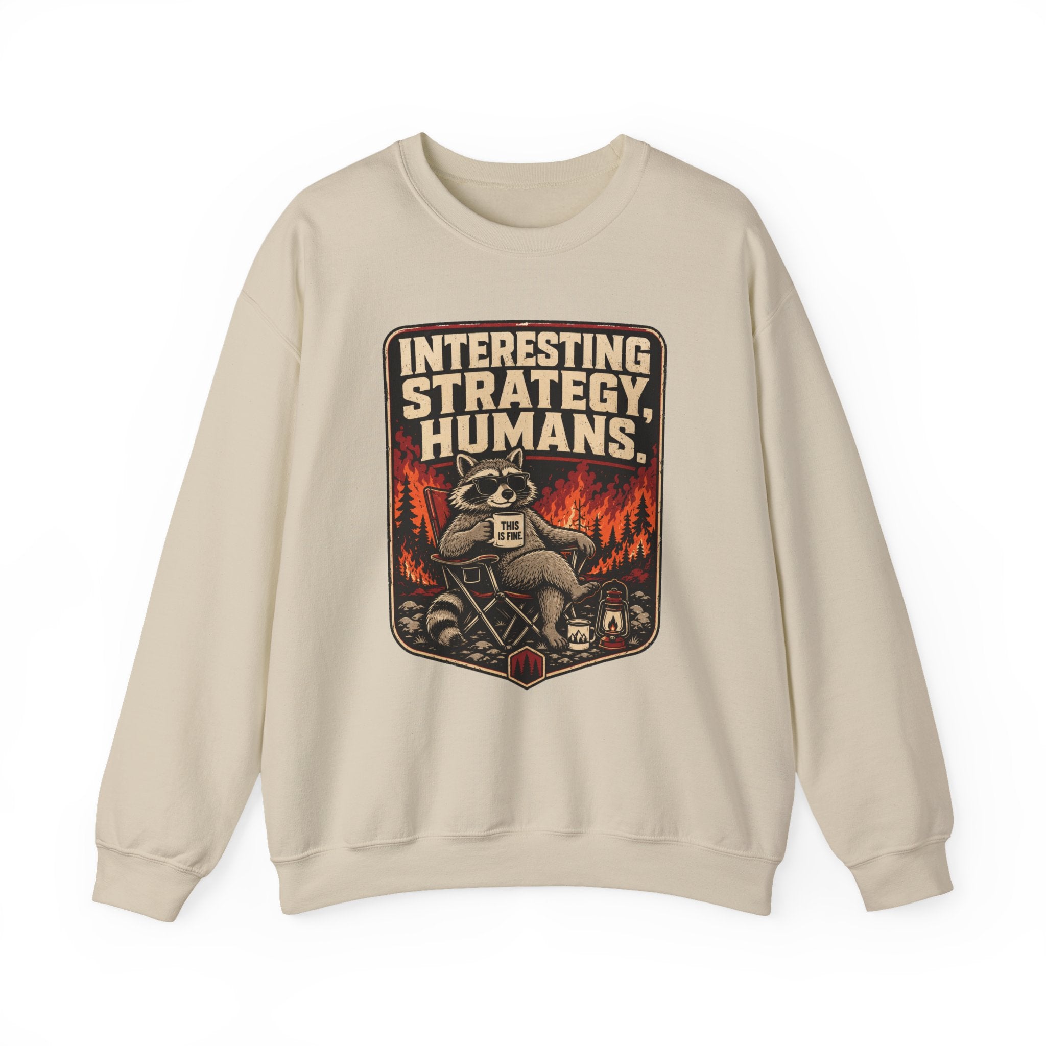 Interesting Strategy Humans Mug Crewneck Sweatshirt