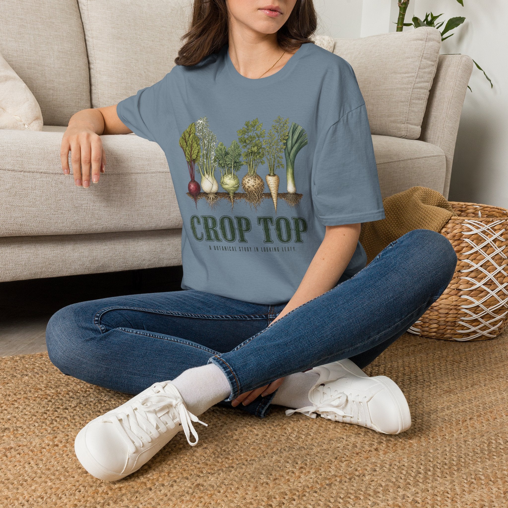 Crop Top Looking Leafy Tee