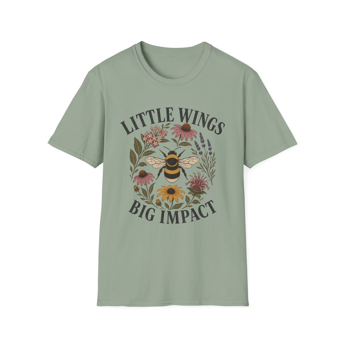 Little Wings Big Impact Flowers Tee
