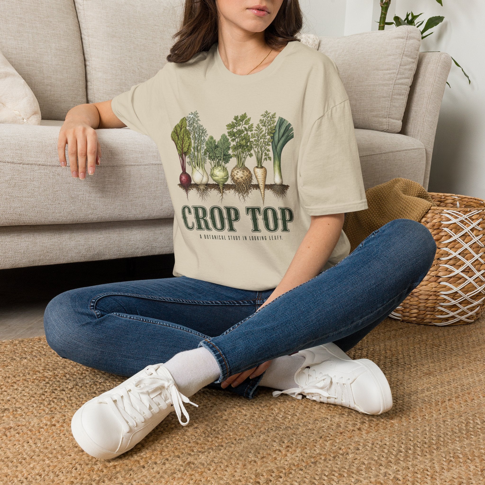 Crop Top Looking Leafy Tee