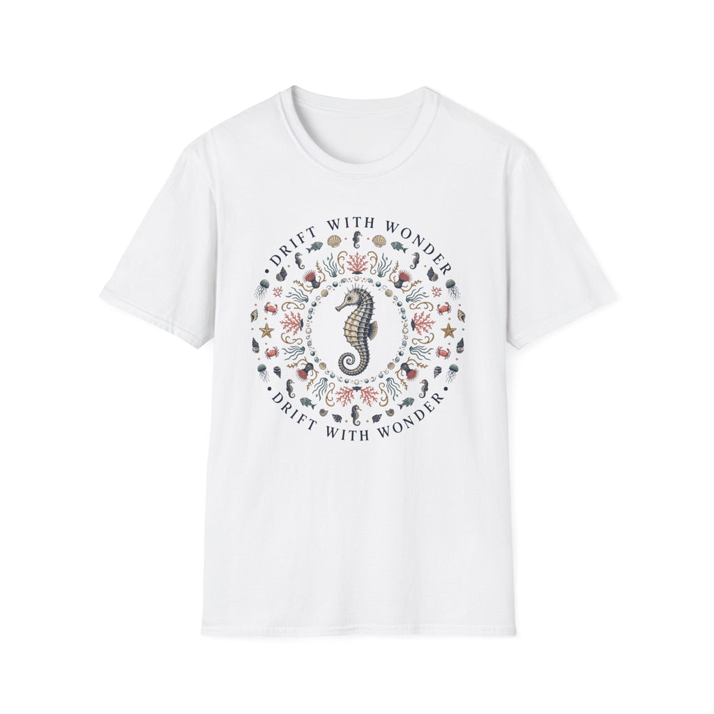Sea Horse Drift With Wonder Mandala Tee